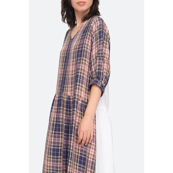 💕SEA NEW YORK💕 Rooney Relaxed Midi Dress ~ Plaid Size 2 - Picture 7 of 16